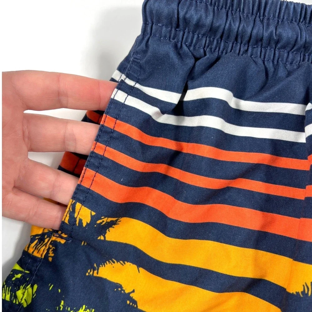 Kailua Surf Boys Swim Trunks Size 14-16 Palm Tree Multi Beach‎ Summer Vacation